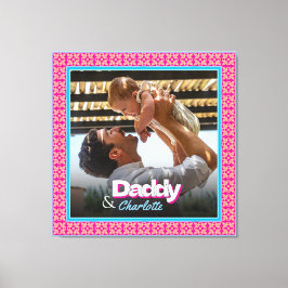 Lienzo Elegante y simple foto Personalizado Keepsake para