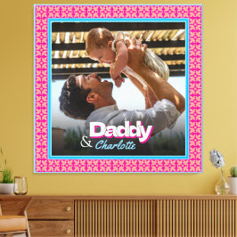 Lienzo Elegante y simple foto Personalizado Keepsake para