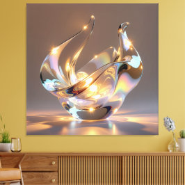 Lienzo Elegantes Glasdesign Kunst in ihrer klarsten Form