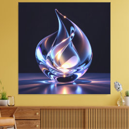 Lienzo Elegantes Glasdesign Kunst in ihrer klarsten Form