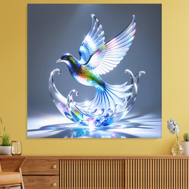 Lienzo Elegantes Glasdesign Kunst in ihrer klarsten Form (Insitu (Sala de estar))