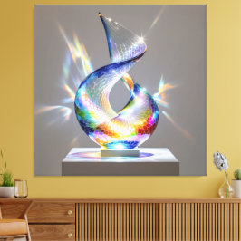 Lienzo Elegantes Glasdesign Kunst in ihrer klarsten Form