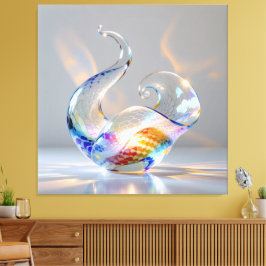 Lienzo Elegantes Glasdesign Kunst in ihrer klarsten Form