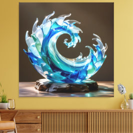 Lienzo Elegantes Glasdesign Kunst in ihrer klarsten Form