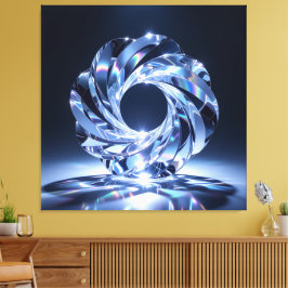 Lienzo Elegantes Glasdesign Kunst in ihrer klarsten Form