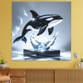 Lienzo Elegantes Glasdesign Kunst in ihrer klarsten Form