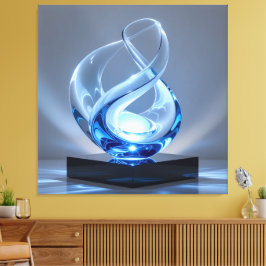 Lienzo Elegantes Glasdesign Kunst in ihrer klarsten Form