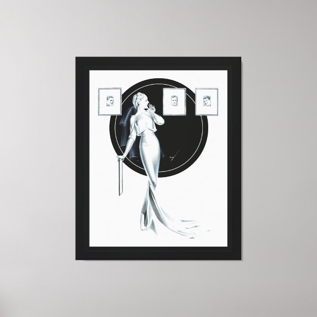 Lienzo Elegir a su hombre por George Petty (Anverso)