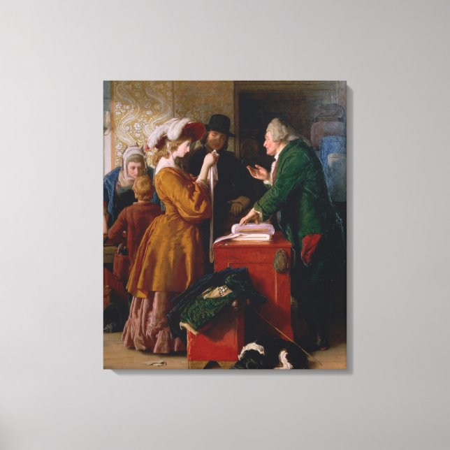 Lienzo Elegir el vestido del Boda, del capítulo 1 de 'El (Anverso)