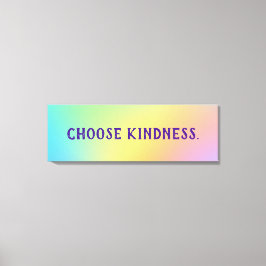 Lienzo Elegir gradiente de arco iris pasto de amabilidad