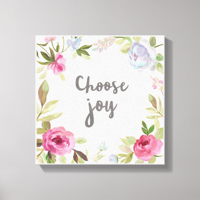 Lienzo Elegir Joy Pastel Floral (Anverso)