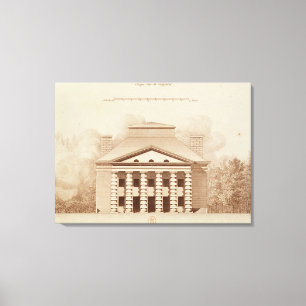 Lienzo Elevación de la casa del director de la sal