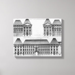 Lienzo Elevación del DES Enfants Trouves de Hopital