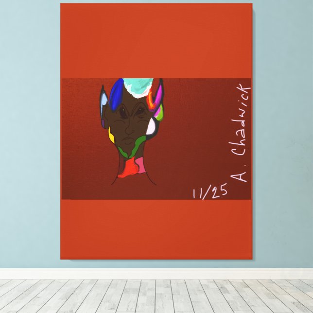 Lienzo Elf Map Art Stretched Canvas Print (Insitu (piso de madera))