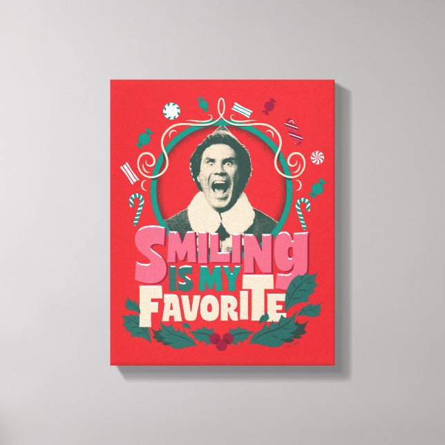 Lienzo Elf - Sonreír es mi favorito (Anverso)