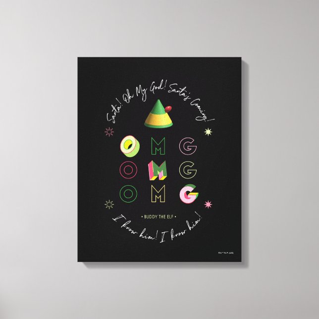 Lienzo Elf the Movie | Santa OMG (Anverso)
