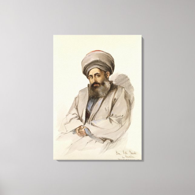 Lienzo Elias - Sacerdote jacobita de Mesopotamia (Anverso)