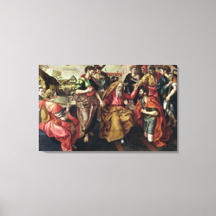 Lienzo Eliezer que pide Rebecca casar a Isaac, 1562