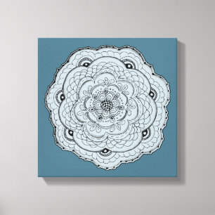 Lienzo Elija su propia flor de color Lacy Crochet Doily