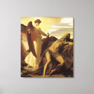 Lienzo Elijah en el Wilderness por Lord Frederic Leighton