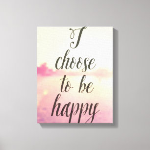 Lienzo Elijo Ser Feliz