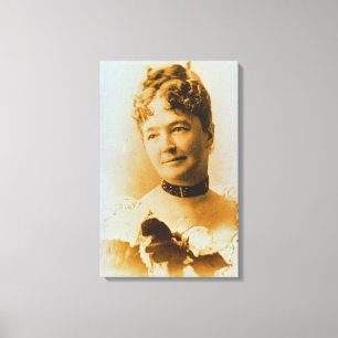 Lienzo Elizabeth Bacon Custer (1842-1933) esposa del Gene