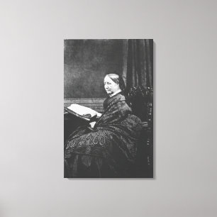 Lienzo Elizabeth Cleghorn Gaskell siglo XIX