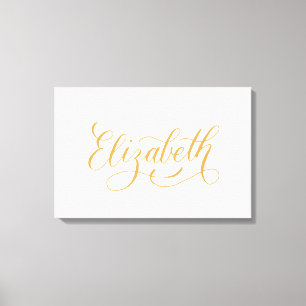 Lienzo Elizabeth - Diseño de nombres de caligrafía modern