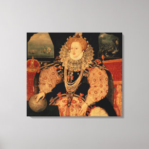 Lienzo Elizabeth I, retrato de la armada, c.1588