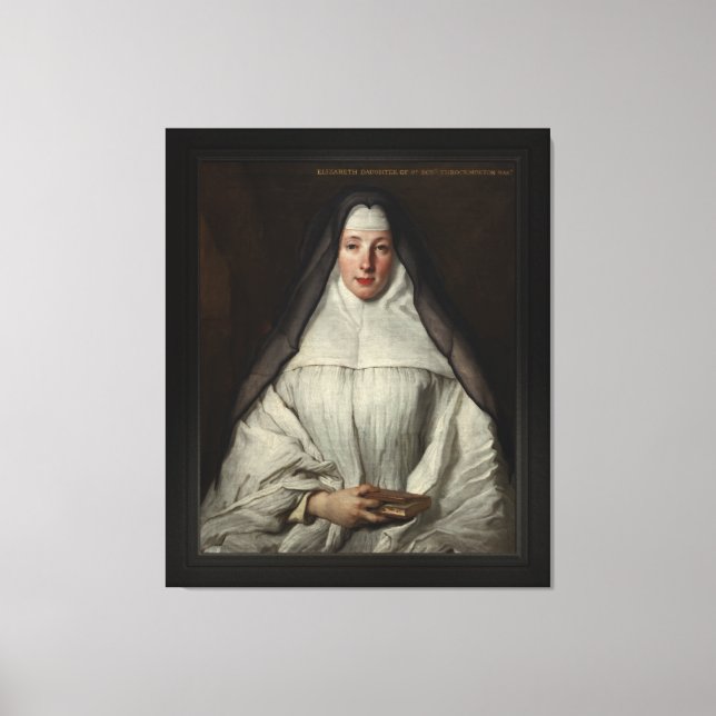 Lienzo Elizabeth Throckmorton, Canonesa Orden De Las Dama (Anverso)
