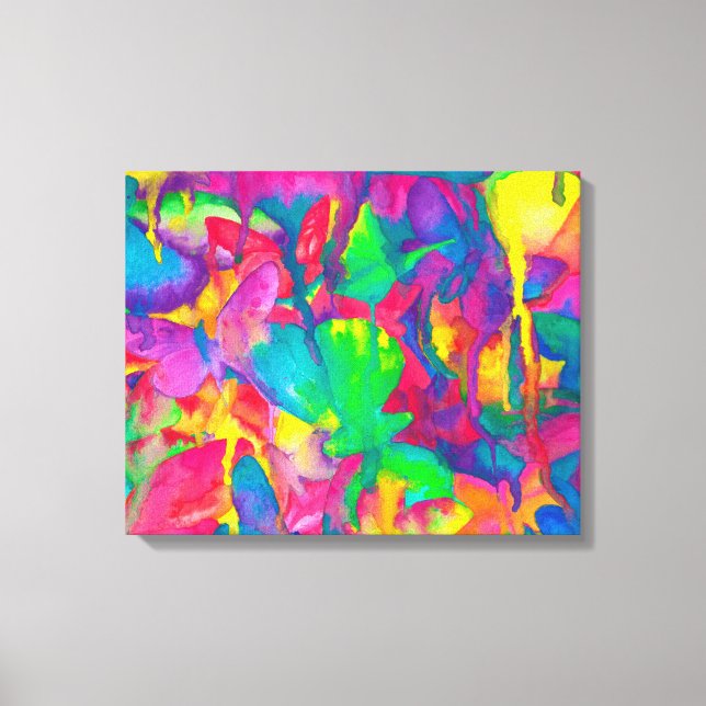 Lienzo Ella soporta mariposa brillante (Anverso)