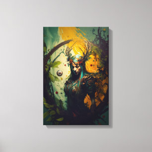 Lienzo Elven Ranger Fantasy Canvas Print Regalo de D&D