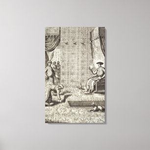 Lienzo Embajadores chinos a una regla india, de 'Chin