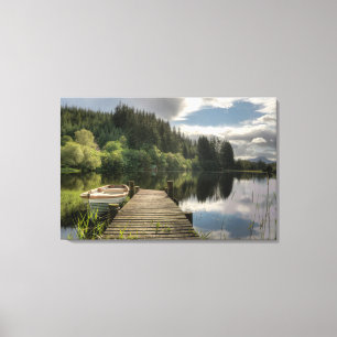 Lienzo Embarcadero de Ard del lago