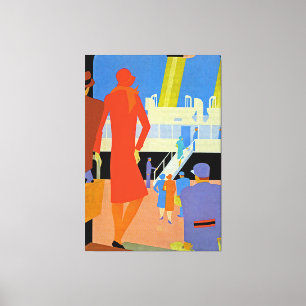 Lienzo Embarque del art déco - XL