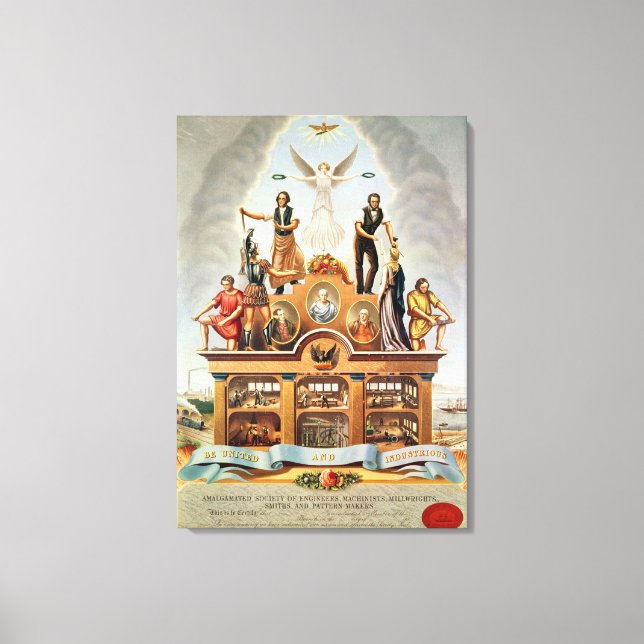 Lienzo Emblema comercial de la sociedad amalgamada (Anverso)