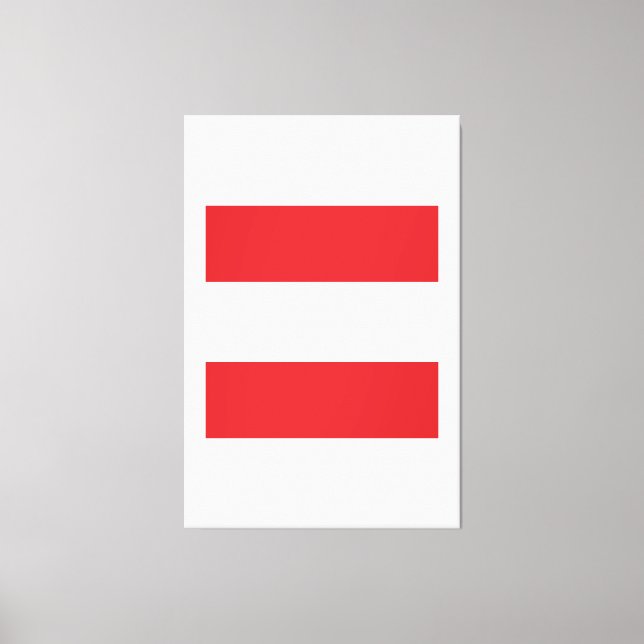 Lienzo Emblema de bandera de Austria (Anverso)