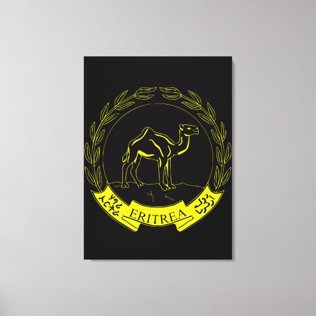 Lienzo Emblema de Eritrea Poster (Anverso)