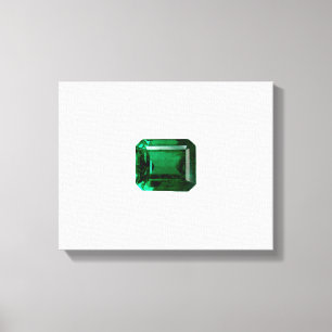 Lienzo Emerald Gemstone Green