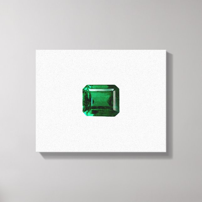 Lienzo Emerald Gemstone Green (Anverso)