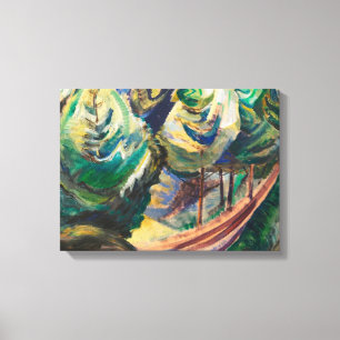 Lienzo Emily Carr Path Entre Los Pinos El Paisaje Canadie
