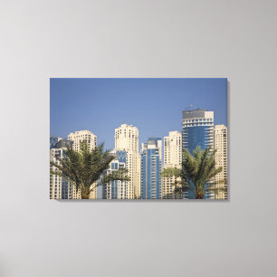 Lienzo Emiratos Árabes Unidos, Dubai. Torres de Jumeirah