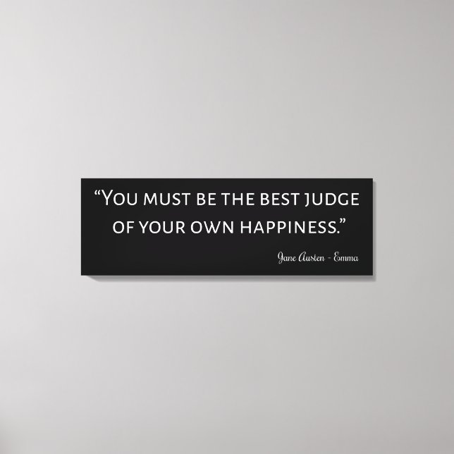 Lienzo Emma De Jane Austen Cita I (Anverso)