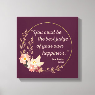 Lienzo Emma De Jane Austen Cita I - Estilo Cuto