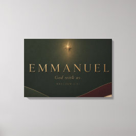 Lienzo EMMANUEL | Mateo 1:23 Cristiano