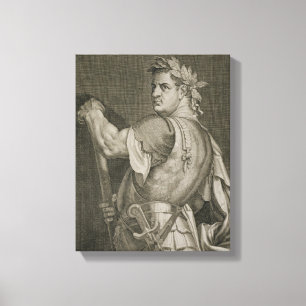 Lienzo Emperador de D. Titus Vespasian del engrav del