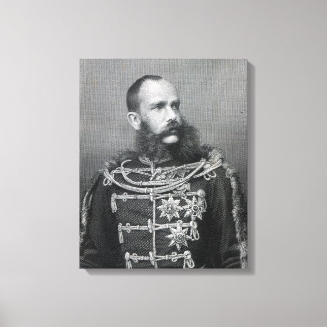 Lienzo Emperador Franz José I de Austria (Anverso)