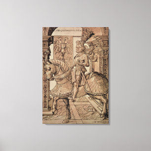 Lienzo Emperador Maximiliano I que monta un caballo, 1518