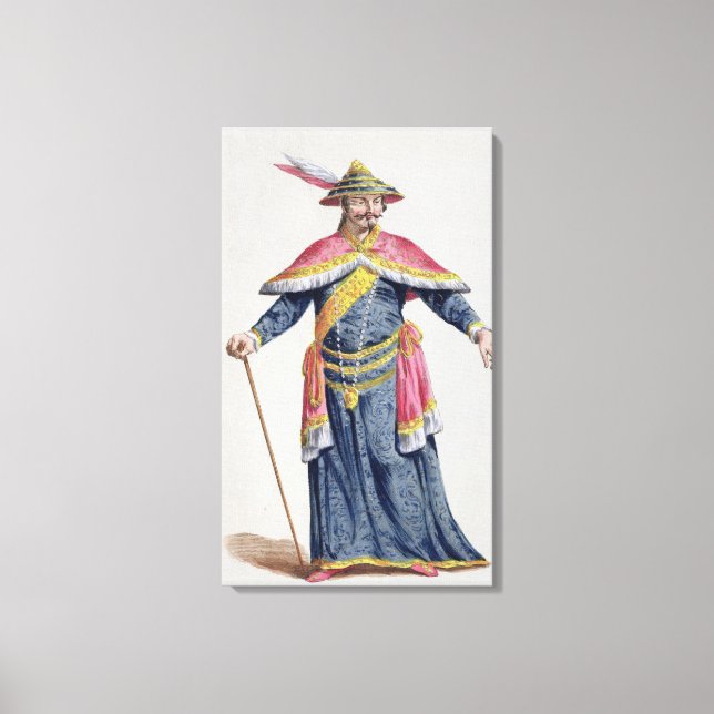 Lienzo Emperador Yu de China de 'Receuil des Estampes, Re (Anverso)