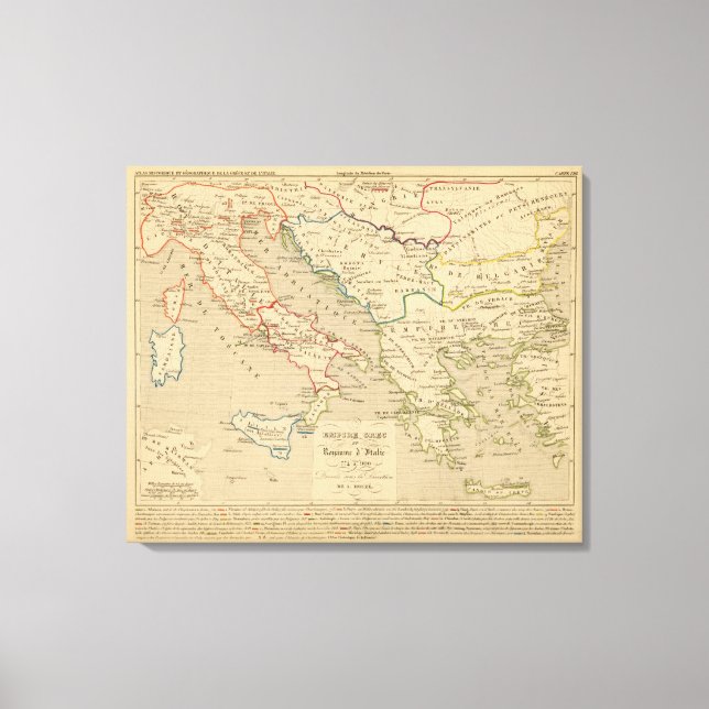 Lienzo Empire Grec et Royaume d'Italie 774 a 900 (Anverso)